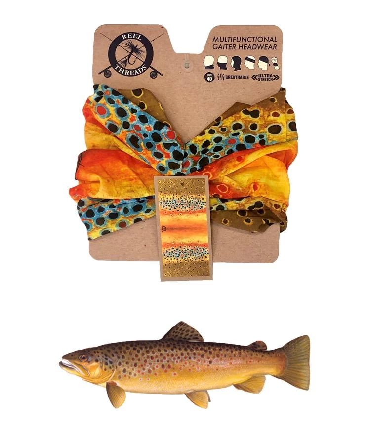 Reel Threads Neck Gaiter - Brown Trout GEAR 2 Reel Threads Neck Gaiter - Brown Trout GEAR