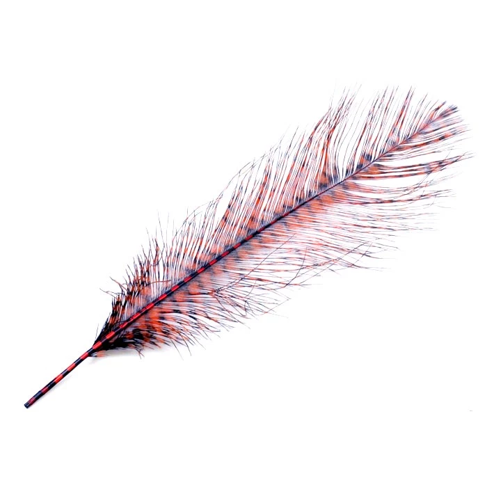 Montana Fly Company Feathers Barred Ostrich Plume 7 Montana Fly Company Feathers Barred Ostrich Plume