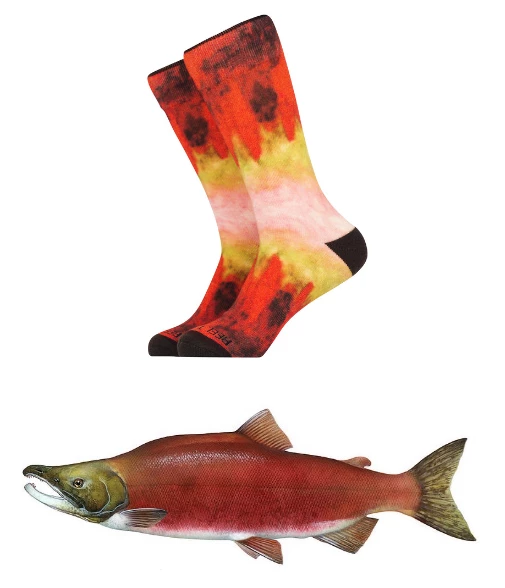 GEAR Reel Threads Socks - Sockeye Salmon 2 GEAR Reel Threads Socks - Sockeye Salmon