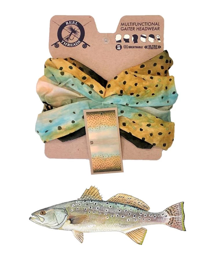 GEAR Reel Threads Neck Gaiter - Spotted Sea Trout 2 GEAR Reel Threads Neck Gaiter - Spotted Sea Trout