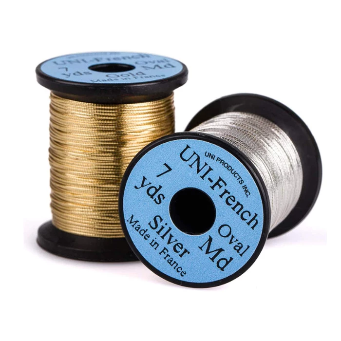 Hareline Dubbin, Inc. Tinsel, Wire & Lead Uni French Oval Tinsel 1 Hareline Dubbin, Inc. Tinsel, Wire & Lead Uni French Oval Tinsel