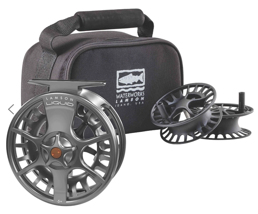 Waterworks Lamson Liquid 3-Pack Fly Reel And Spools FLY REELS 1 Waterworks Lamson Liquid 3-Pack Fly Reel And Spools FLY REELS
