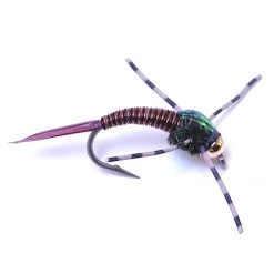 Deschutes Angler Tungsten Rubber Leg Copper Bob FLIES