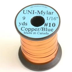 Deschutes Angler Tinsel, Wire & Lead Uni Mylar Double Sided - Copper/Blue